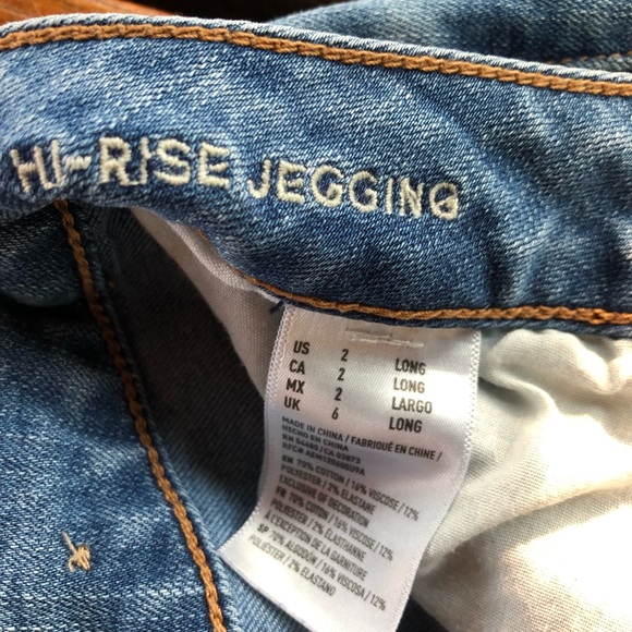 AE Hi-Rise Cutoff Jean Shorts 2 Super Stretch - Picture 6 of 7